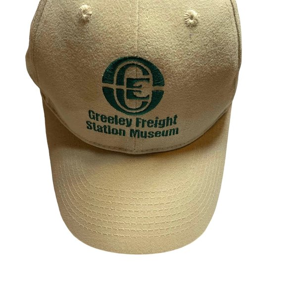 Otto Trucker/Baseball Cap "Greeley Freight Station Museum" Tan One Size - Picture 1 of 6